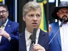 Marcos Pollon, Marcel van Hattem e Zé Trovão podem ser suspensos por motim na Câmara dos Deputados.