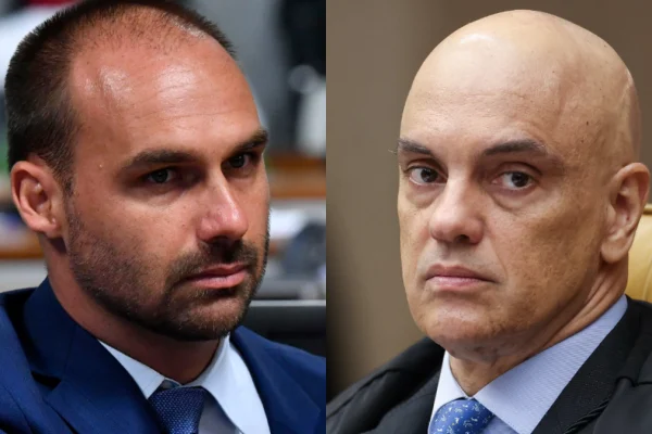 VÍDEO – Eduardo volta a conspirar contra Moraes e cita Lei Magnitsky