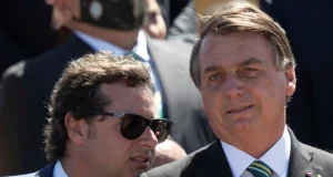 Fábio Wajngarten e Jair Bolsonaro