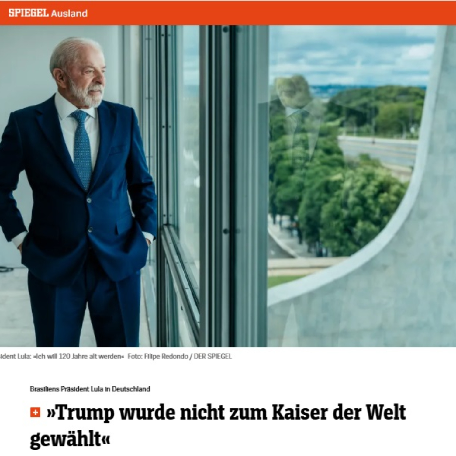 Manchete da revista Der Spiegel