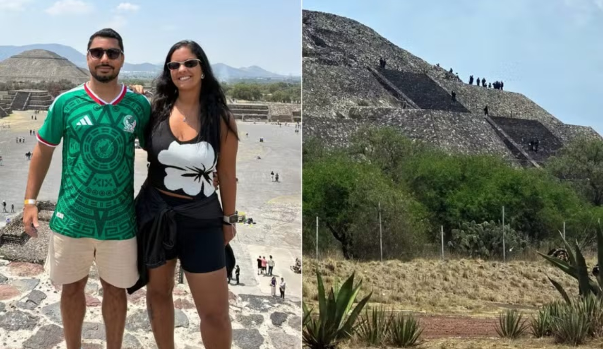 Casal de brasileiros mantido refém na Pirâmide da Lua - Arquivo Pessoal/AFP
