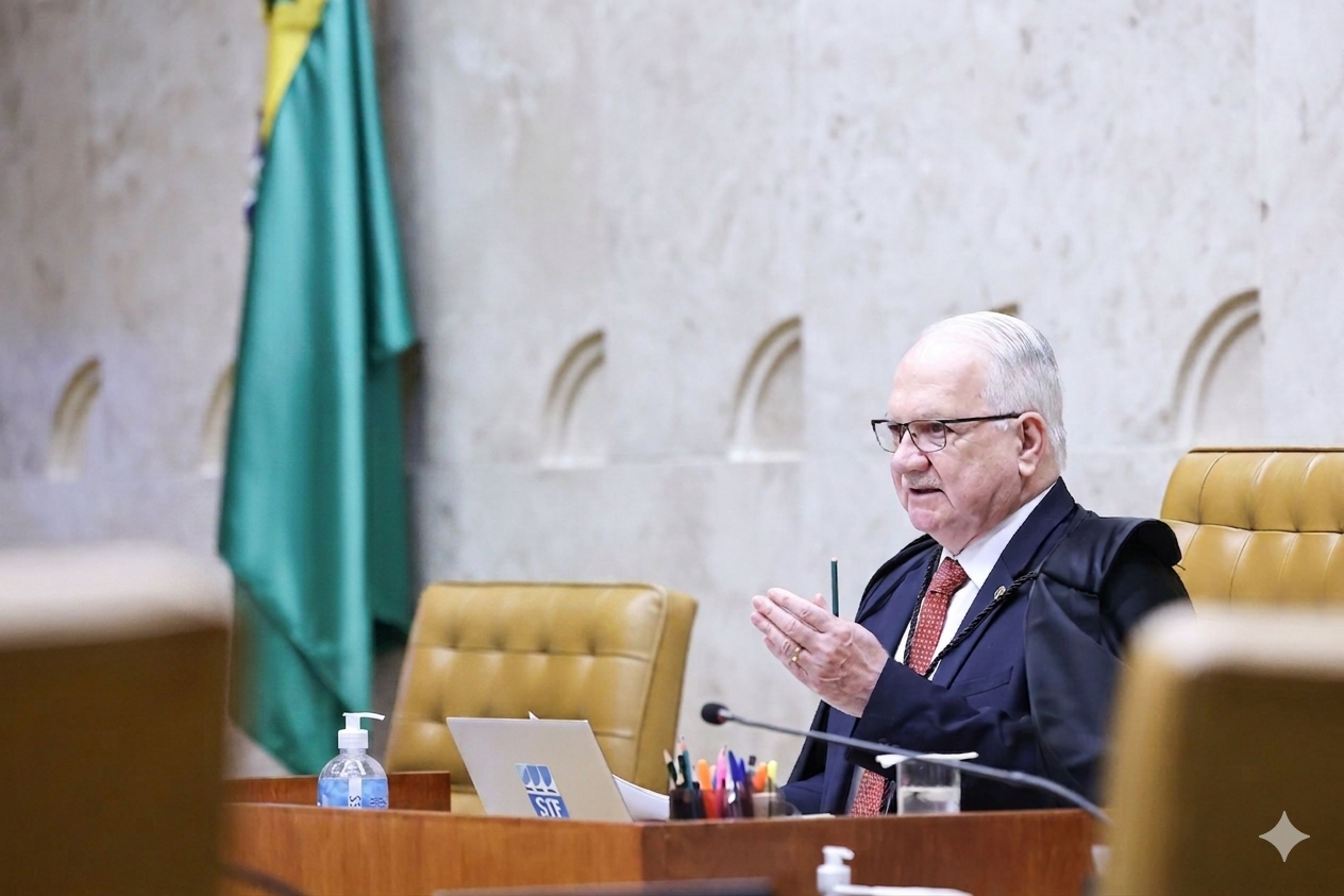 A foto teve alteração feita com IA, aonde foi removido o Procurador Geral da República, Paulo Gonet.