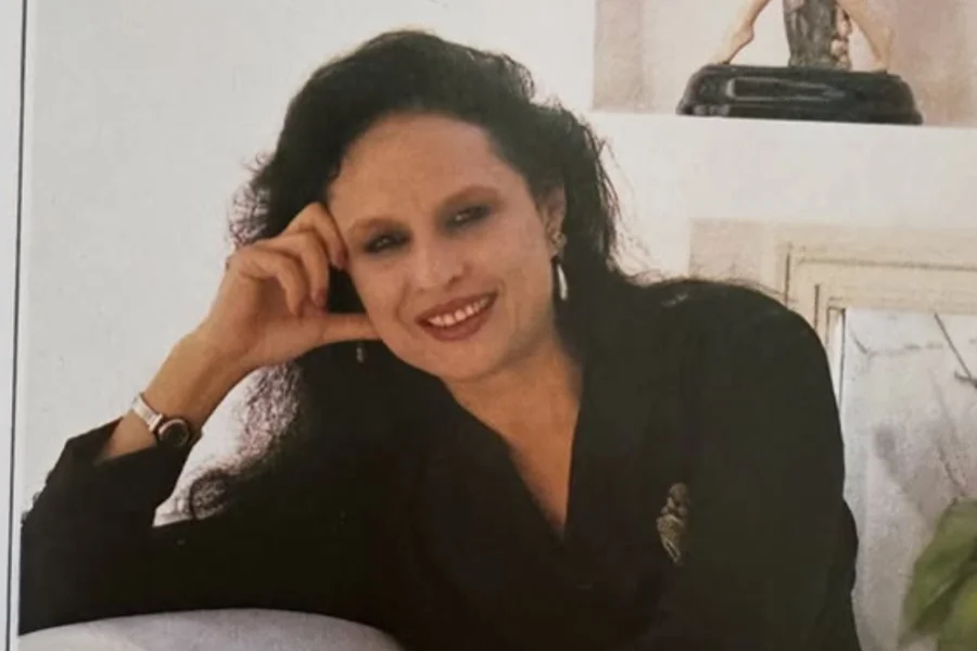 Giovanna Kupfer em foto antiga divulgada pela filha