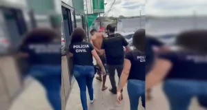 O homem foi preso após ameaça contra a ex-mulher em Luziânia (DF)