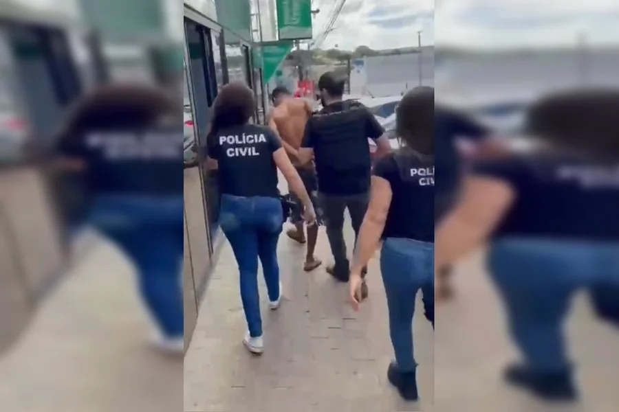 O homem foi preso após ameaça contra a ex-mulher em Luziânia (DF)