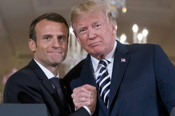 A resposta de Macron após Trump falar de sua vida pessoal