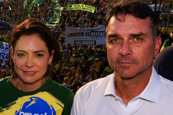 A revolta de Michelle com a candidatura de Flávio Bolsonaro à Presidência