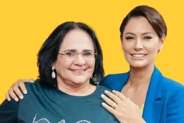 A desculpa esfarrapada de Damares após declarar apoio a rival de Michelle