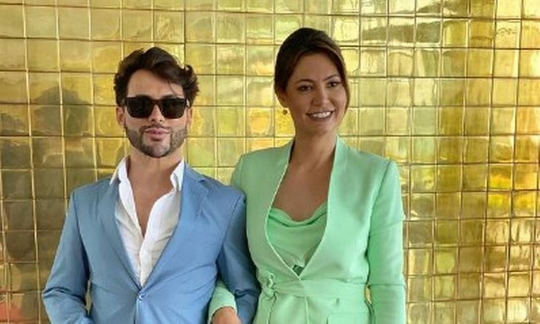 Agustin Fernandez e Michelle Bolsonaro