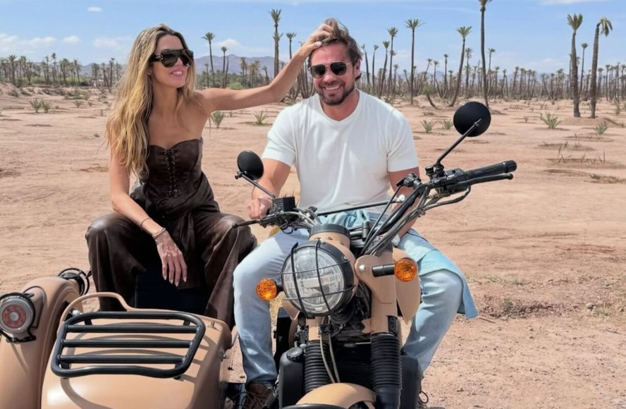 Martha Graeff e Daniel Vorcaro, em Dubai.