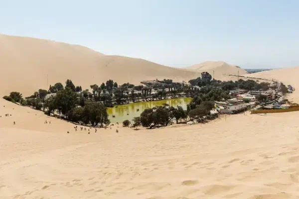 Miragem? O oásis de 100 moradores no deserto com lago abastecido por águas subterrâneas