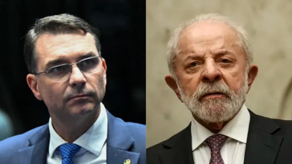 Flávio Bolsonaro, que lidera entre evangélicos, e Lula, que lidera entre os católicos
