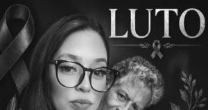 Thiely da Silva Alves e José Ribamar de Sousa Alves em montagem de luto