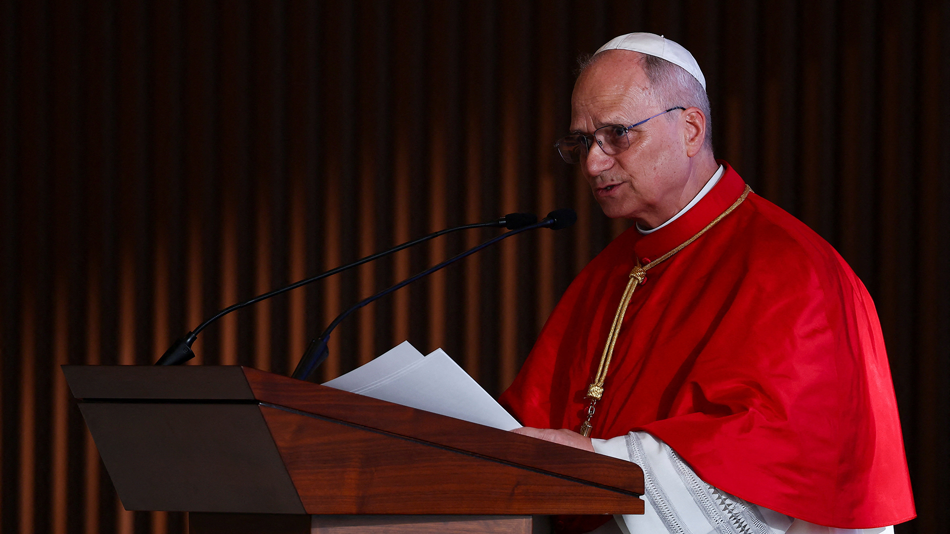 Papa Leão XIV em pronunciamento na Angola.