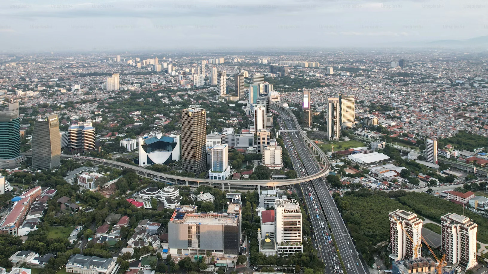 Imagem ilustrativa. Vista aérea de Kinshasa, capital do Congo.