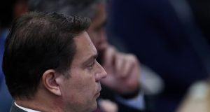 Alexandre Ramagem em interrogatório no STF, sério, de perfil