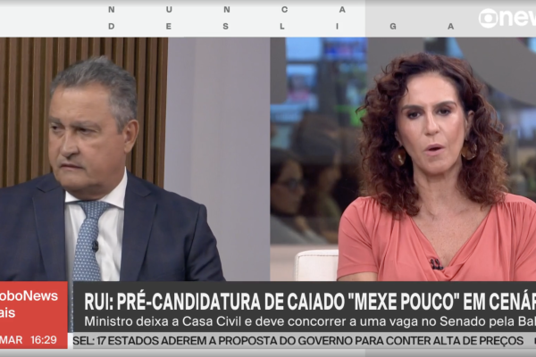 Na GloboNews, Rui Costa cita "patrocínios" que "blindaram" Vorcaro -- como os da Globo