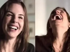 Suzane Von Richthofen, rindo, em documentário da Netflix.