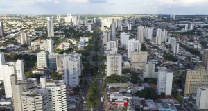 Campo Grande em visão aérea