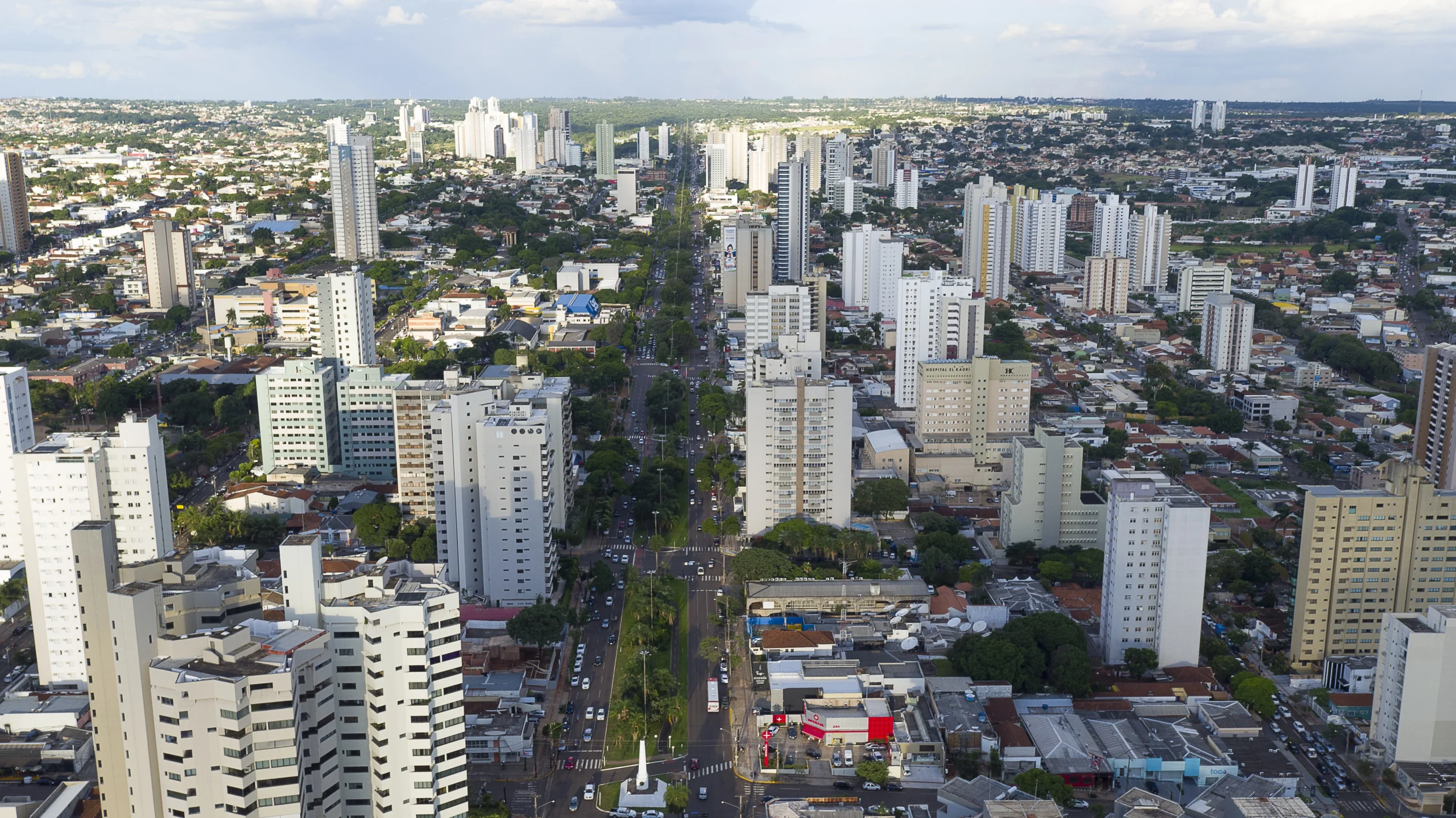 Campo Grande em visão aérea