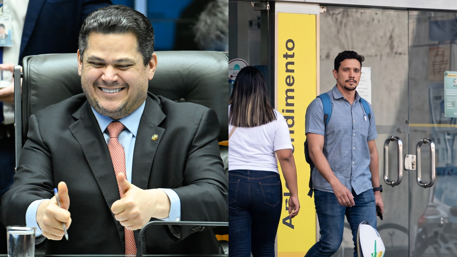 Davi Alcolumbre e seu suplente Breno Chaves