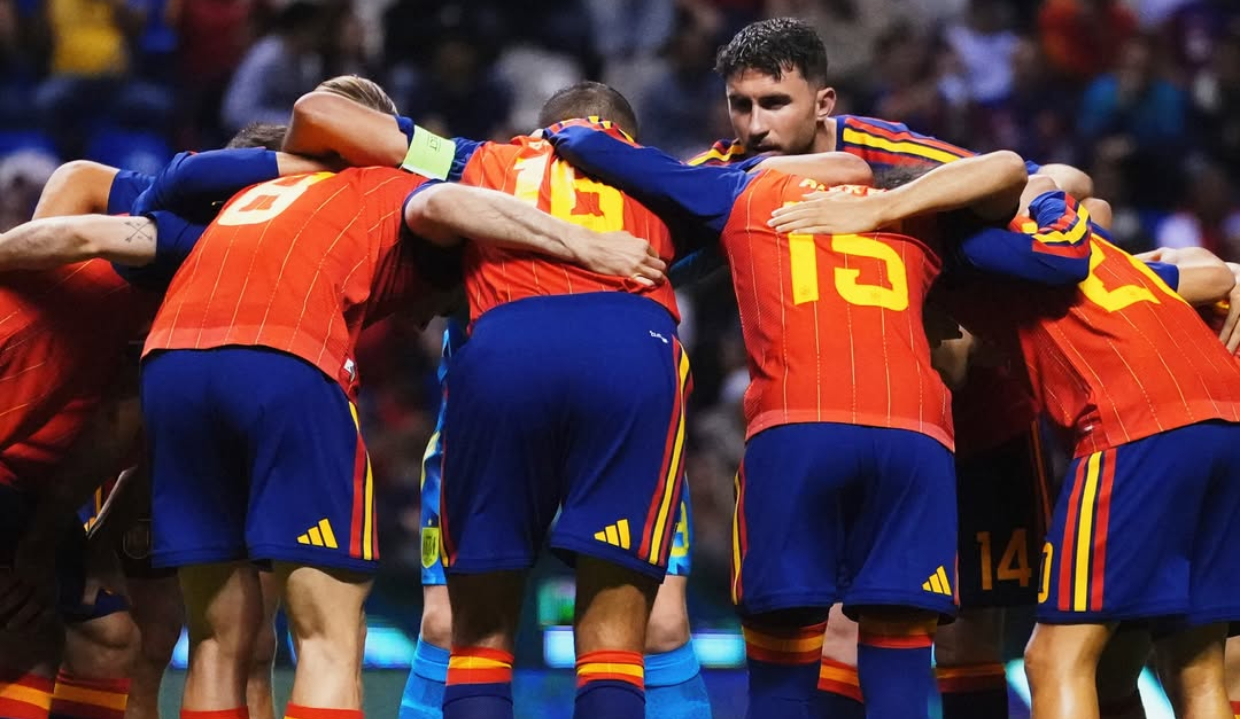Seleção da Espanha em campo