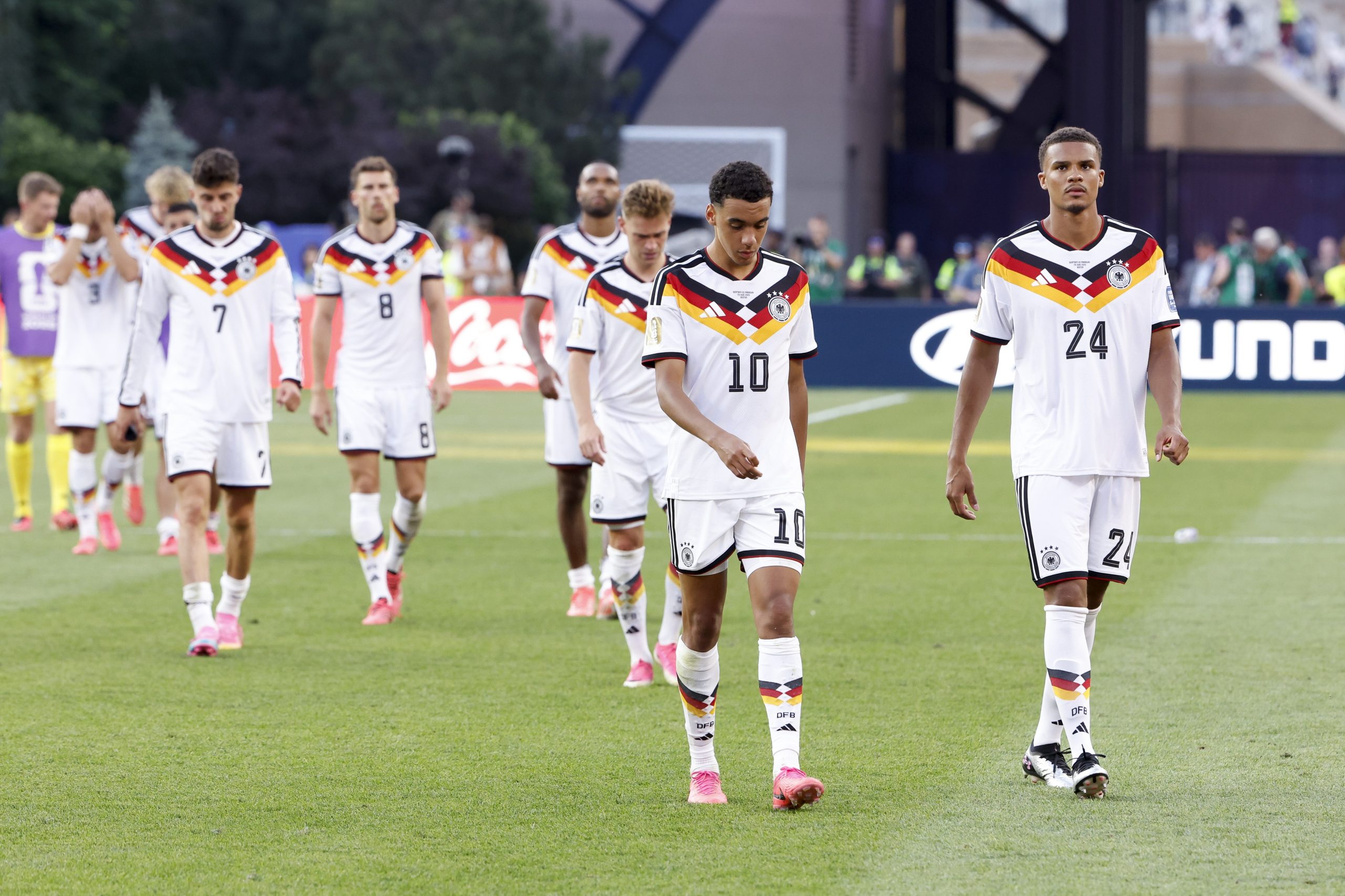 Jogadores do Paraguai durante a Copa do Mundo 2026