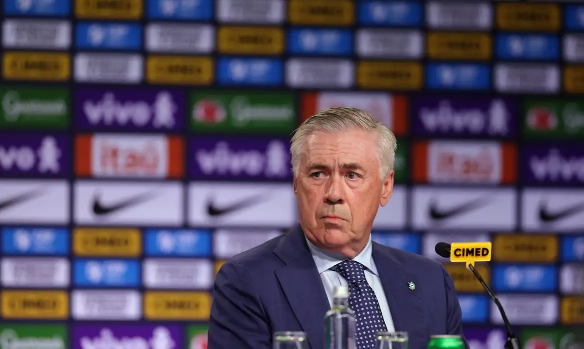 Carlo Ancelotti, técnico da seleção brasileira