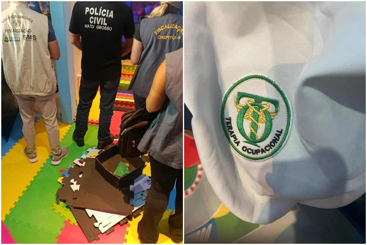 Fiscalização da Polícia Civil em clínica irregular em Cuiabá