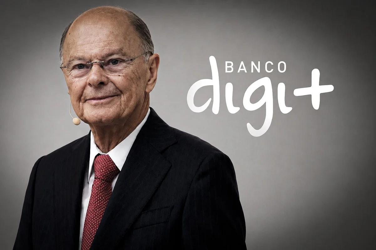 Arte sobre Banco Master e Banco Digimais