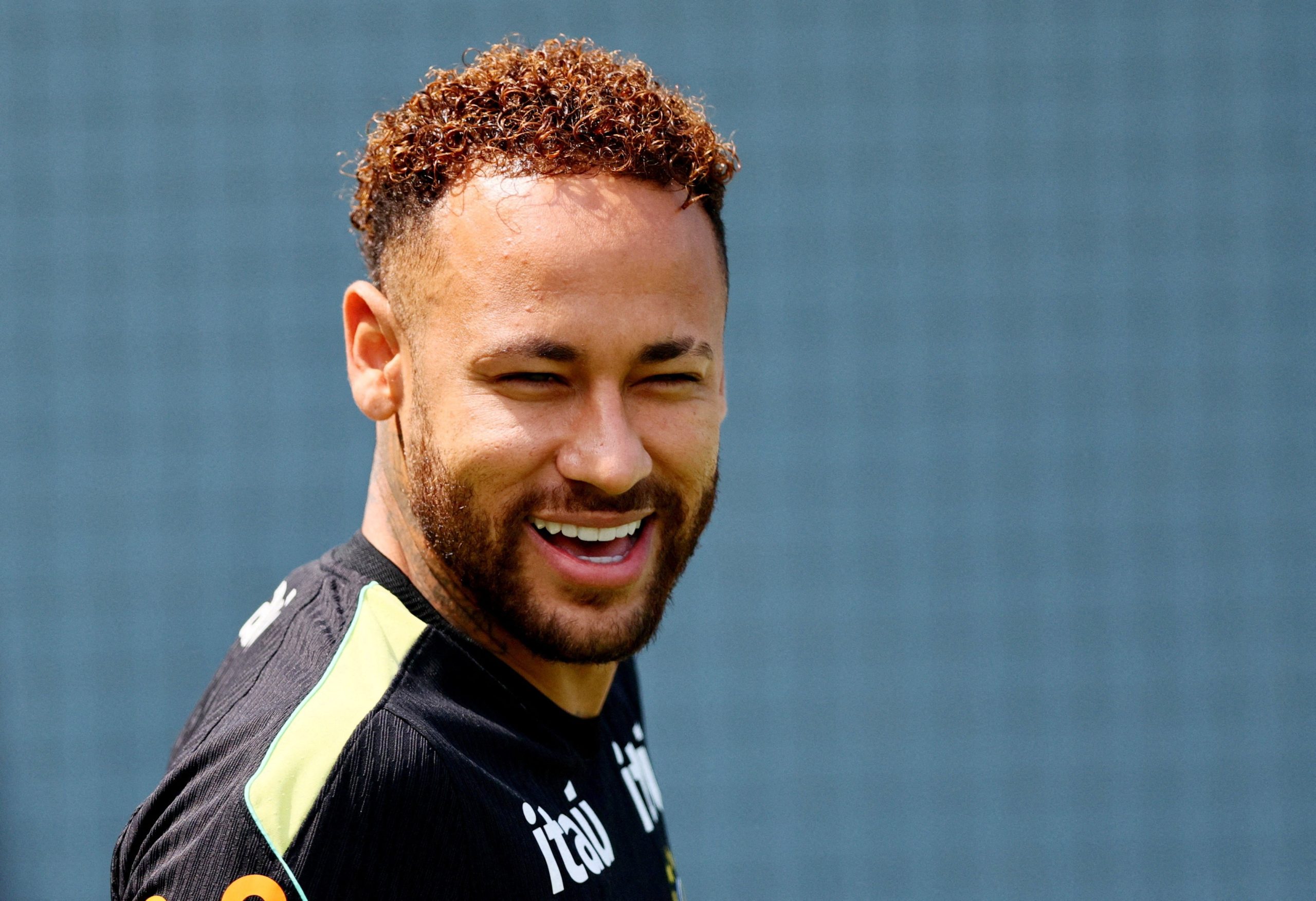 Neymar durante treino da seleção brasileira nos Estados Unidos