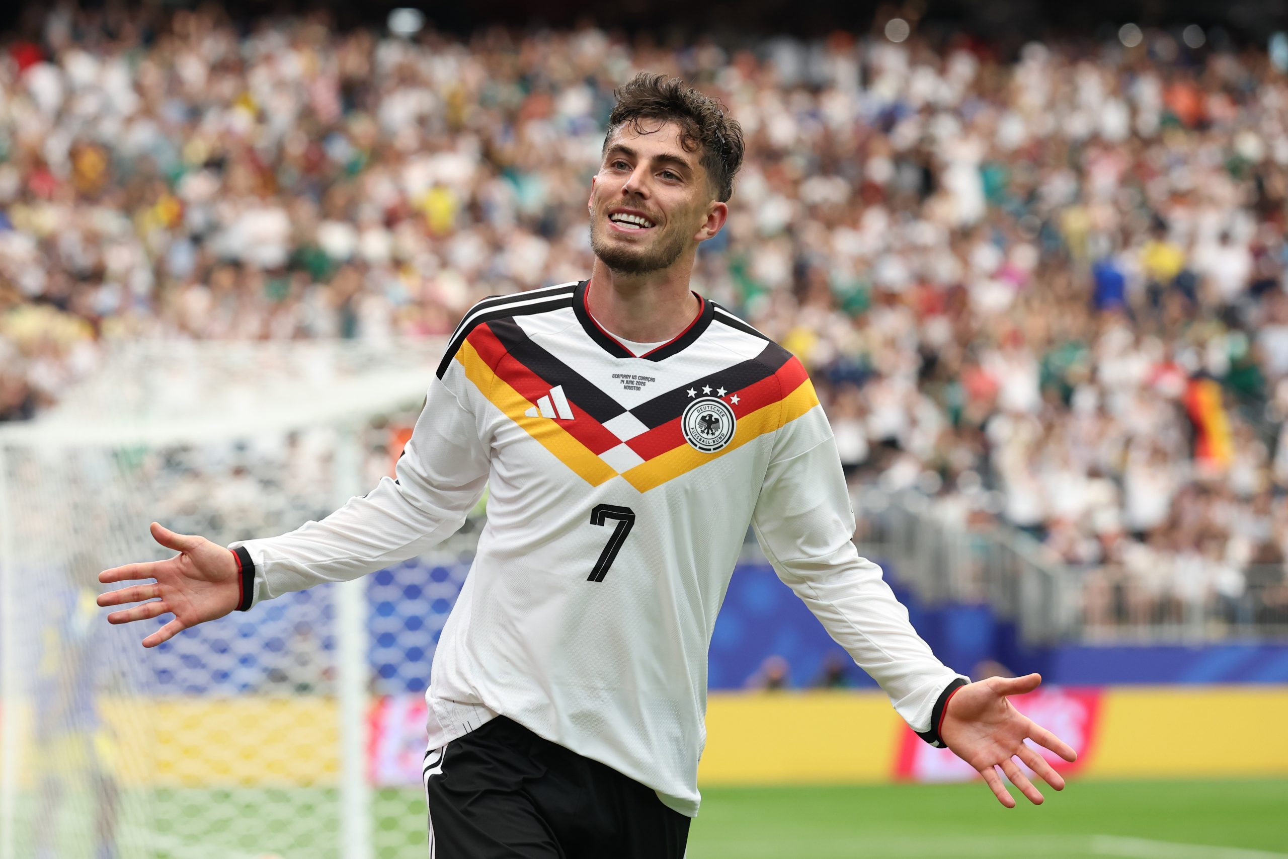 Kai Havertz pela Alemanha contra Curaçao na Copa do Mundo