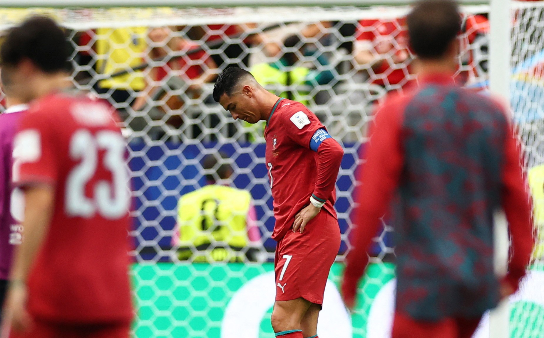 Cristiano Ronaldo durante jogo de Portugal contra a República Democrática do Congo