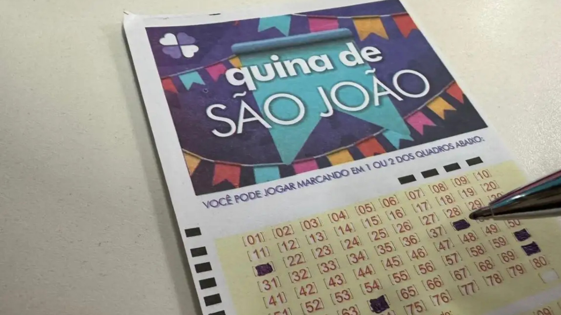 Bilhete da Quina de São João