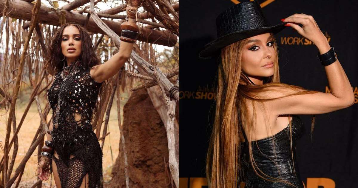 Anitta e Maiara em publicações nas redes sociais