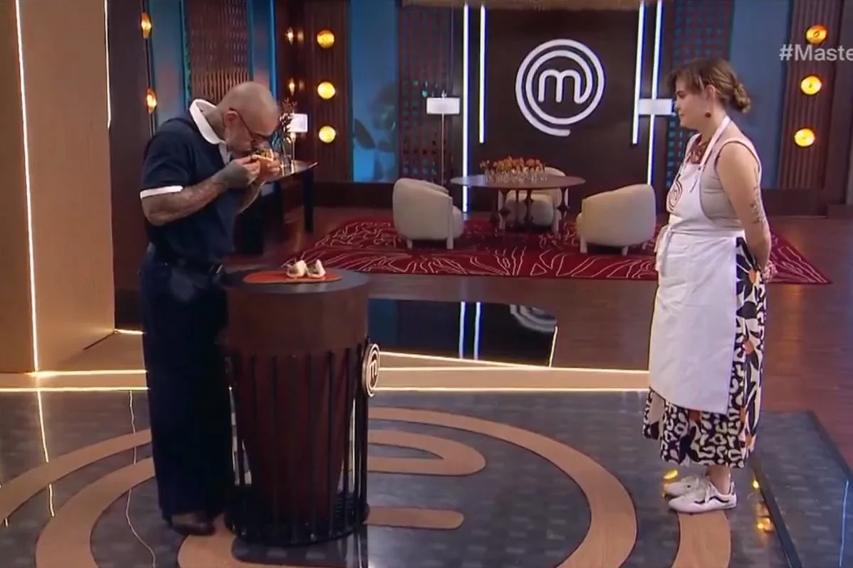 Cena do MasterChef Brasil exibida pela Band