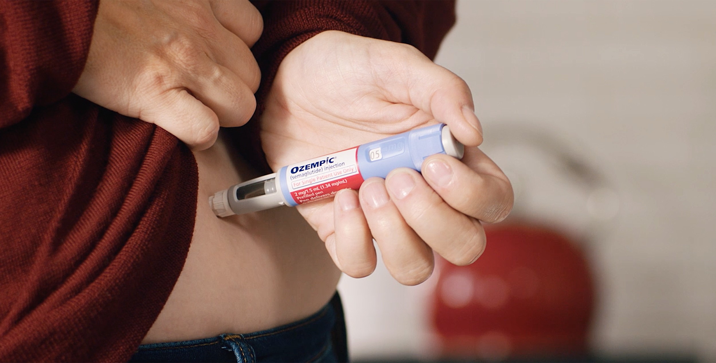 Caneta Ozempic usada no tratamento contra diabetes e obesidade