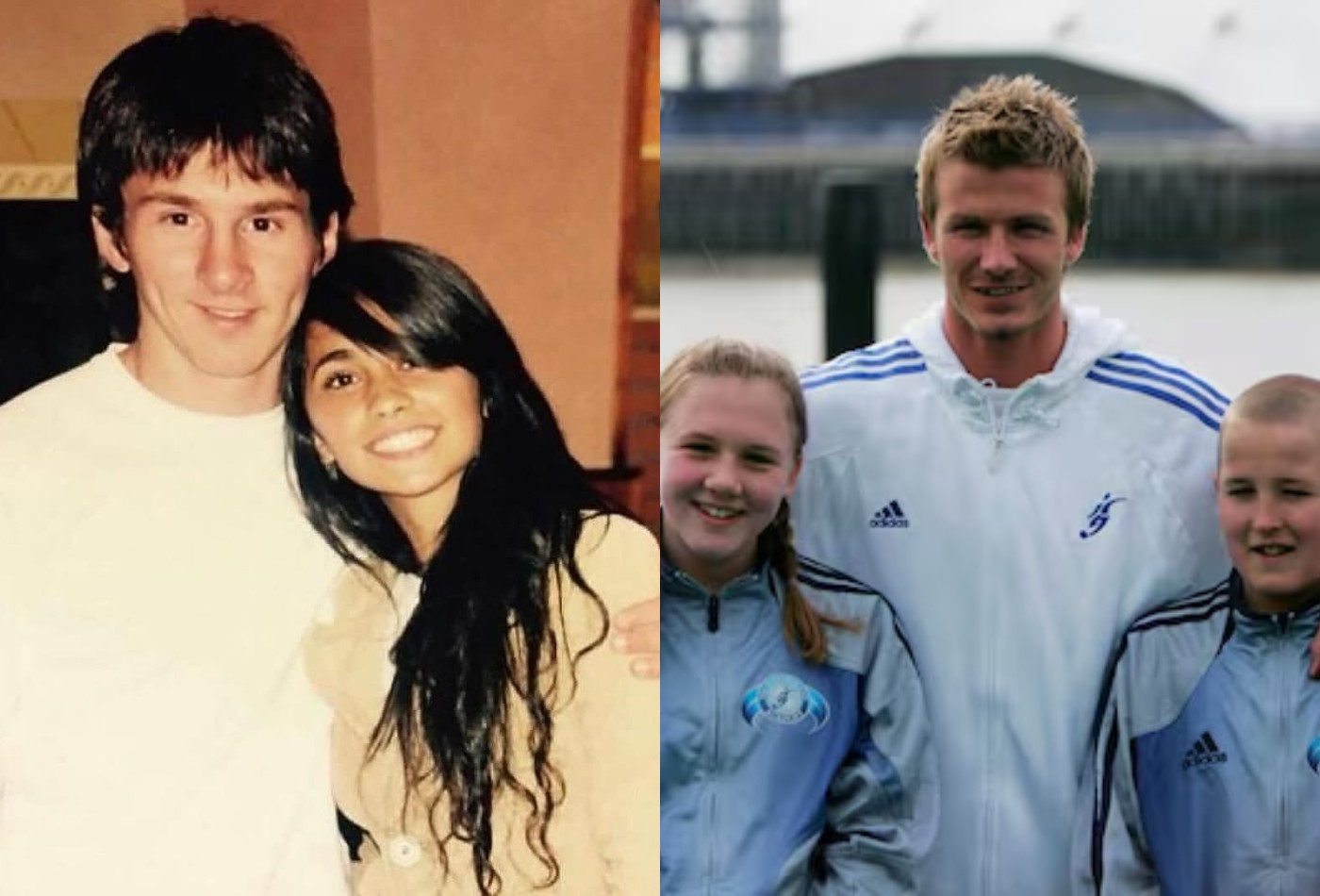 Lionel Messi com Antonela Roccuzzo e os filhos