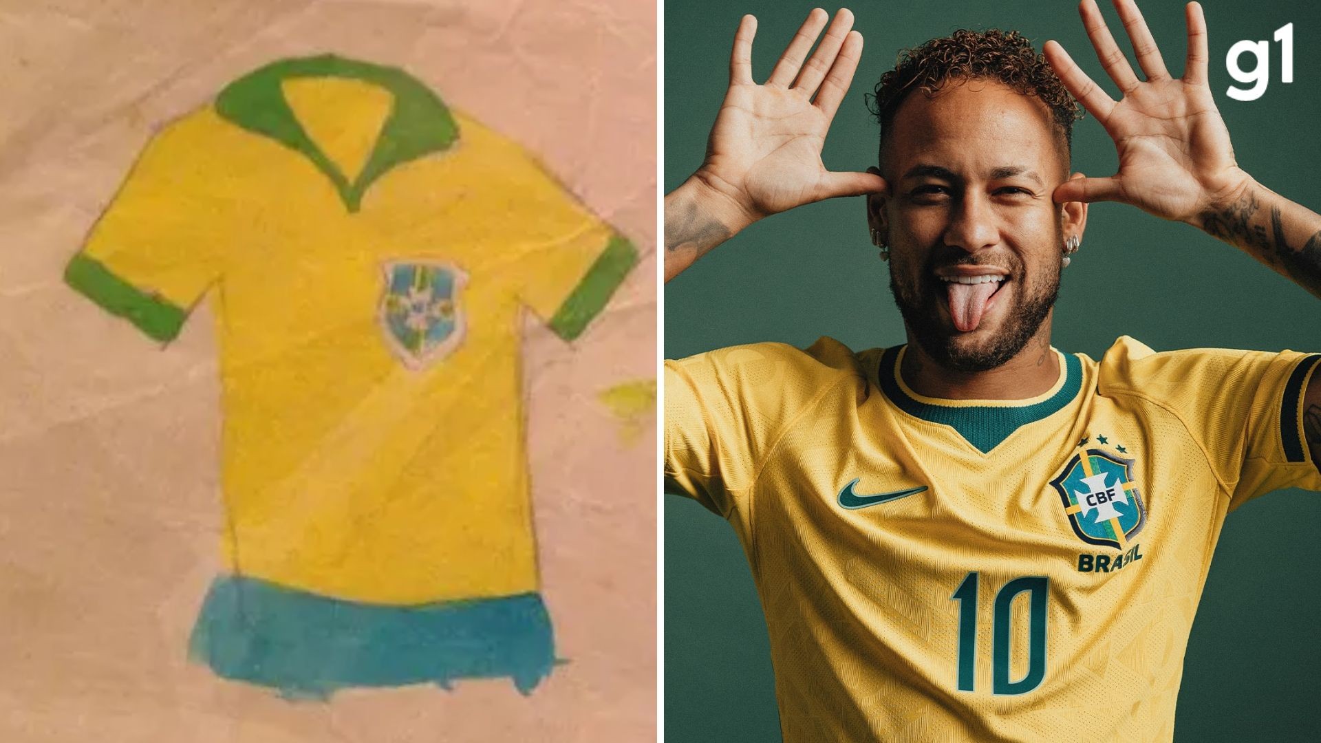 Esboço do uniforme amarelo da Seleção criado por Aldyr Schlee