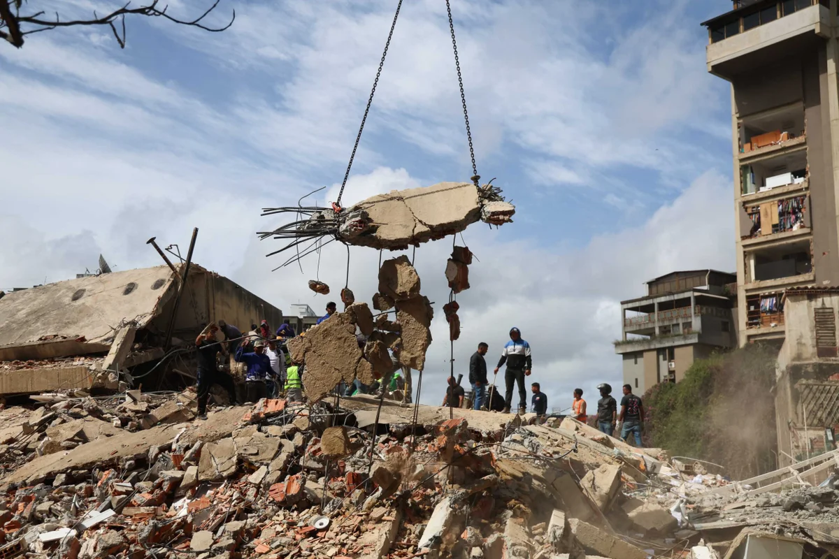 Destruição causada pelos terremotos na Venezuela