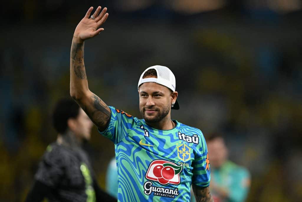 Neymar com uniforme da Seleção Brasileira