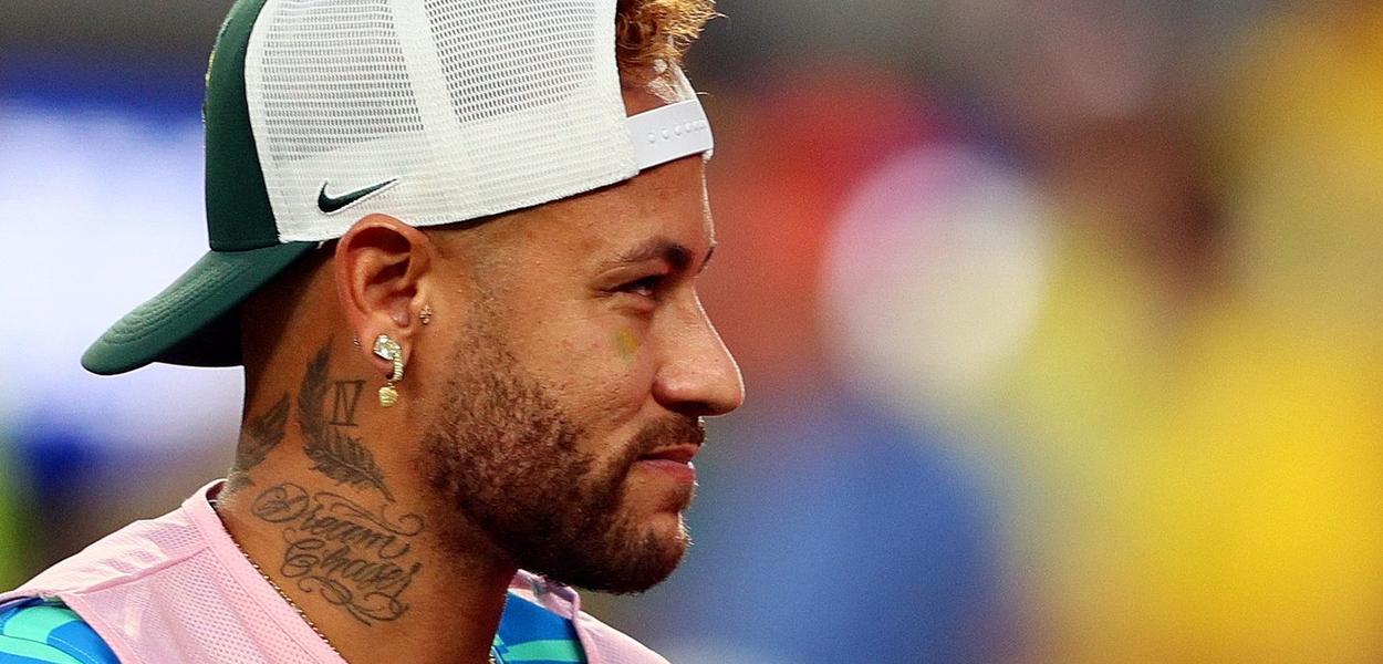 Neymar após partida entre Brasil e Marrocos pela Copa do Mundo