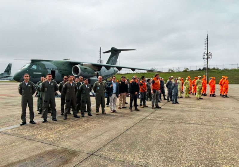 Aeronave da FAB em operação de ajuda humanitária à Venezuela