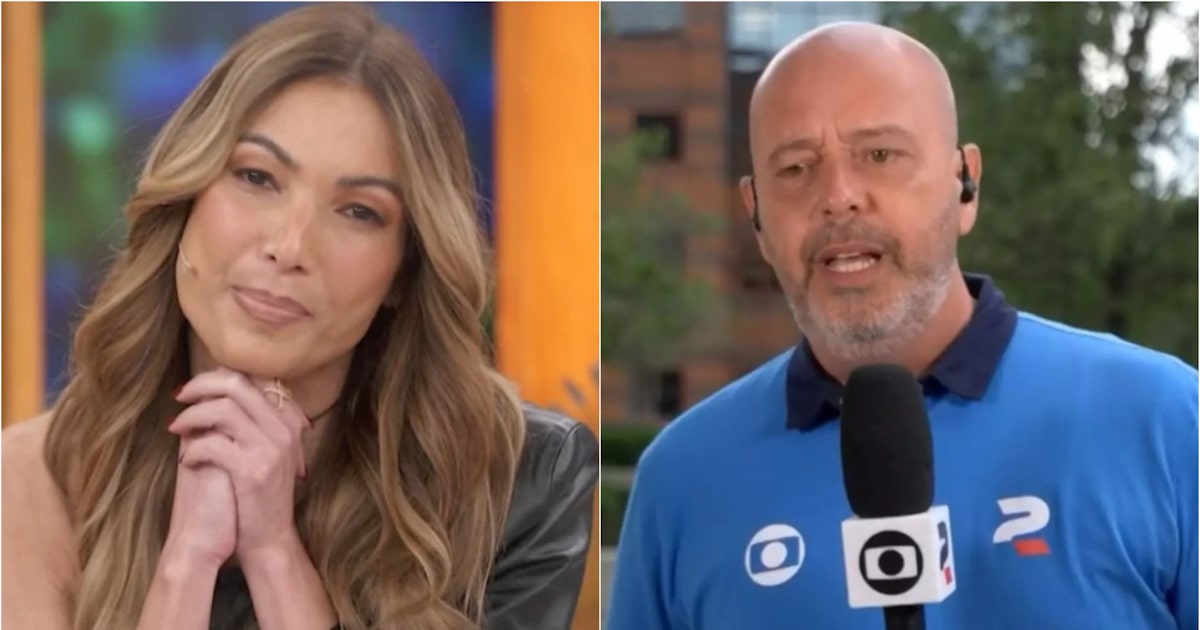 Patrícia Poeta durante o programa Encontro