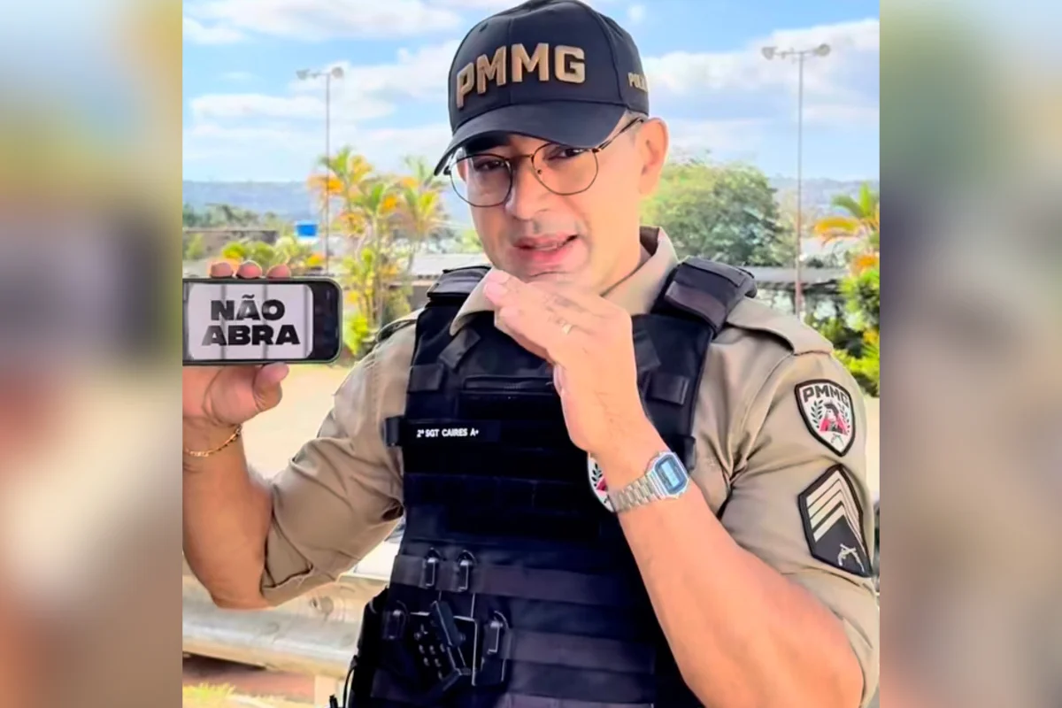 Publicação da Polícia Militar de Minas Gerais nas redes sociais