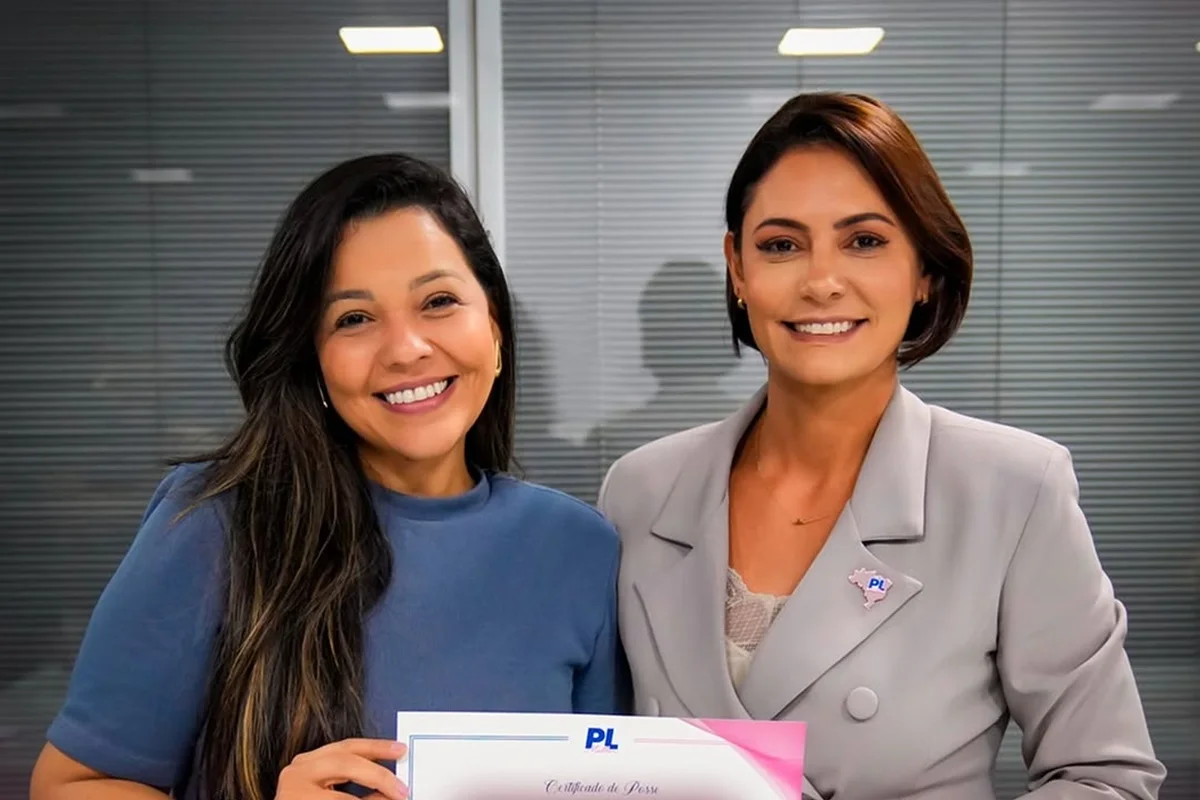 Priscila Costa e Michelle Bolsonaro