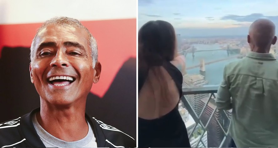 Romário e Nana Gouvêa em Nova York