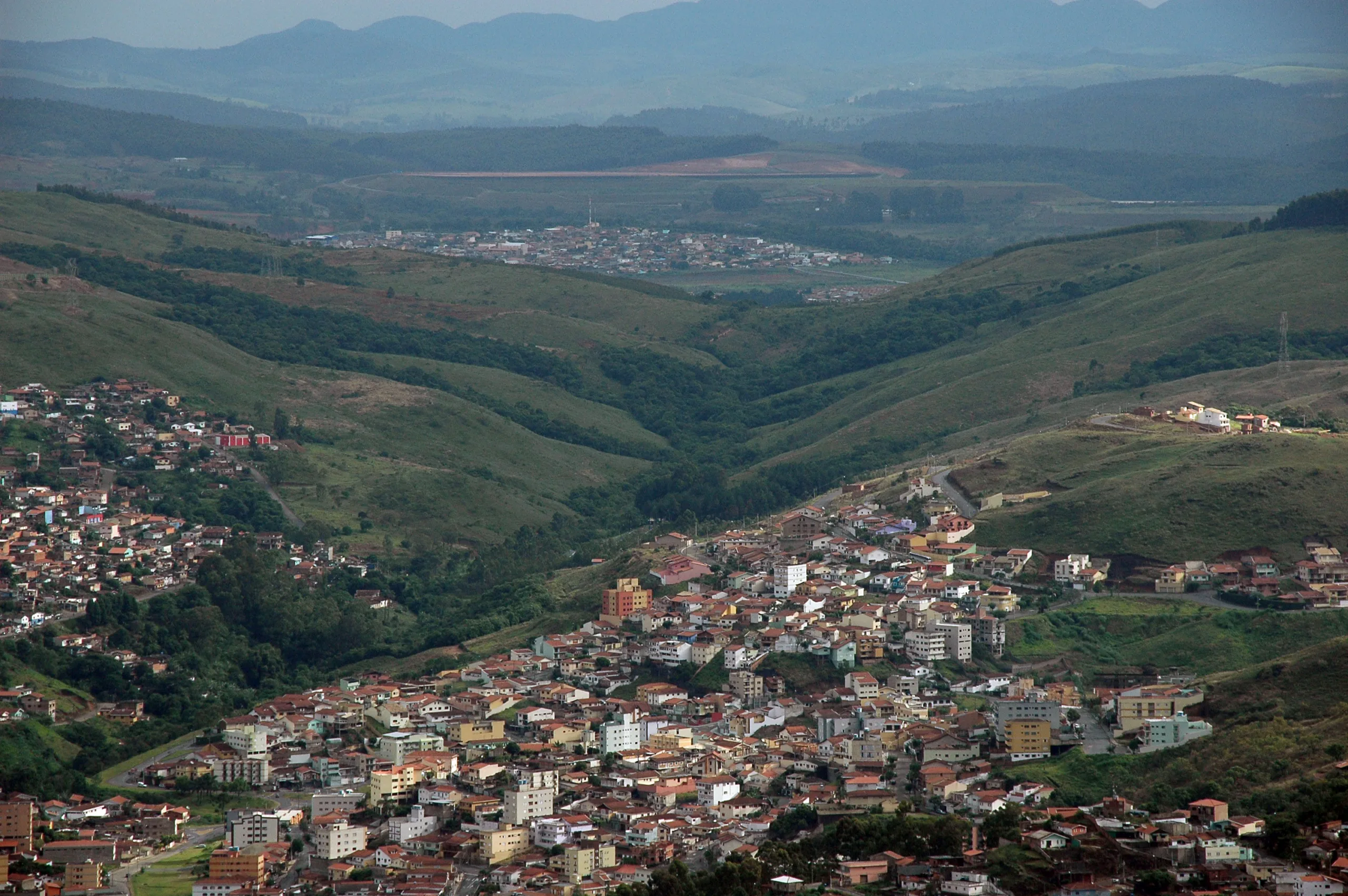 Área urbana em Poços de Caldas, no sul de Minas Gerais