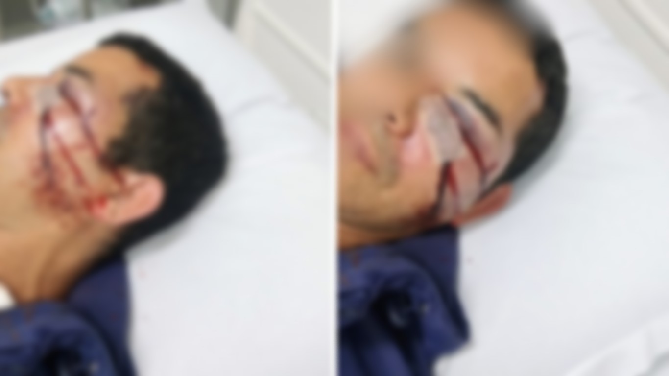 Homem durante atendimento em Unidade de Pronto Atendimento