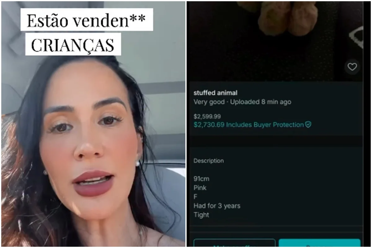 Anúncios de brinquedos usados com descrições suspeitas em plataforma de venda on-line